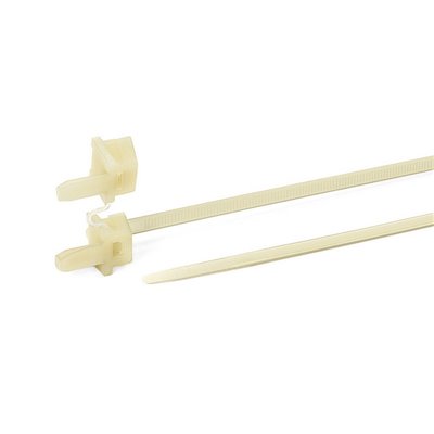 Cable tie mount for hole TY5K4-PA66HS-NA HellermannTyton, natural, 100 pcs.
