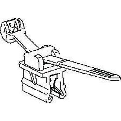 Fixing cable tie 150x4,6 T50SOSEC9-MC5-BK 500pcs. HellermannTyton