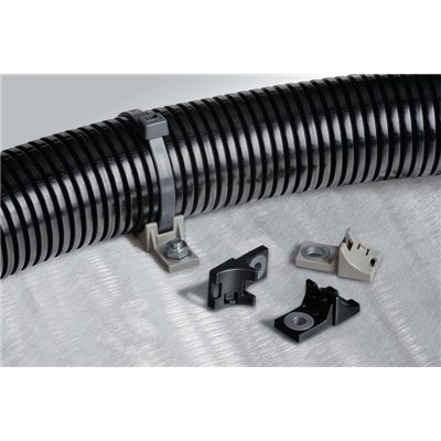 Fixing cable tie T120RHDM8-PA66HIRHS-BK HellermannTyton, black, 100 pcs.