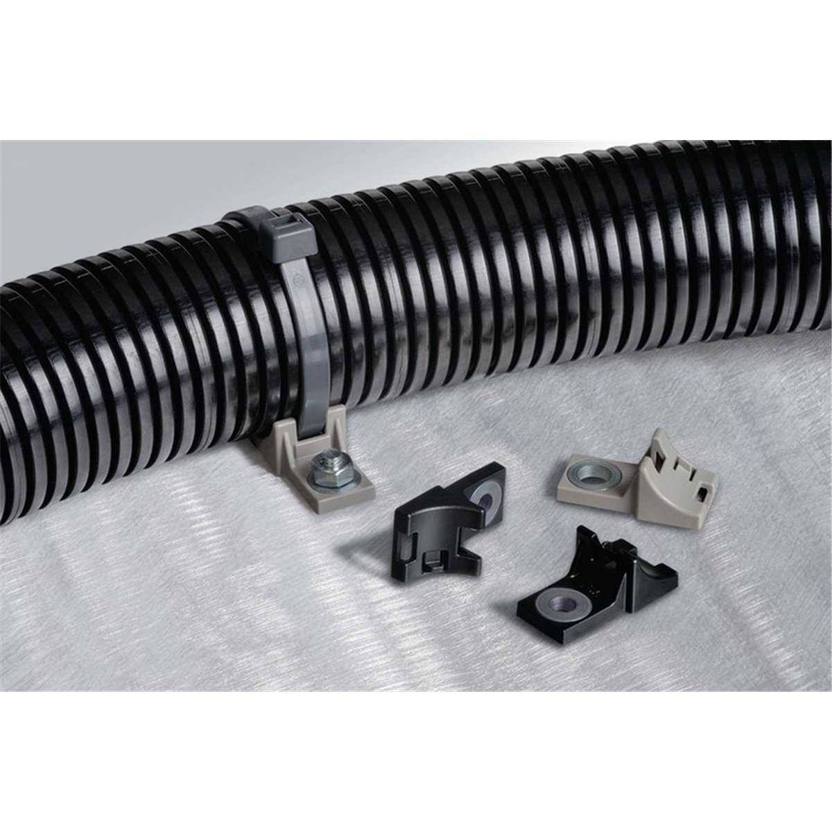 Fixing cable tie T50RHDM8-PA66HIRHS-BK HellermannTyton, black, 100 pcs.