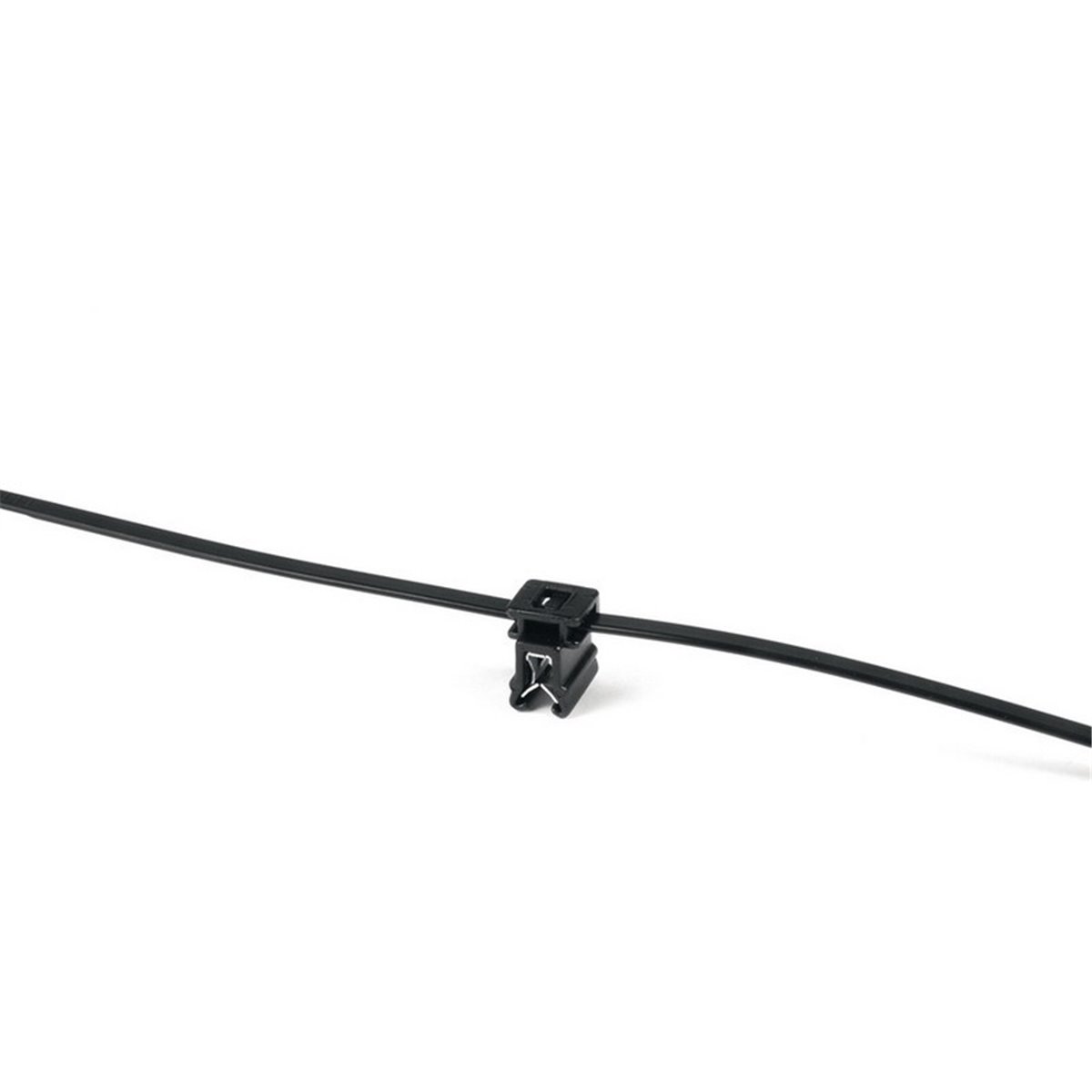 Opaska kablowa mocująca T50ROSEC4A-PA66W-BK HellermannTyton, czarna, 500 szt.