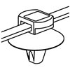 Fixing cable tie T50RSFT6.5-PA66HS-BK HellermannTyton, black, 500 pcs.