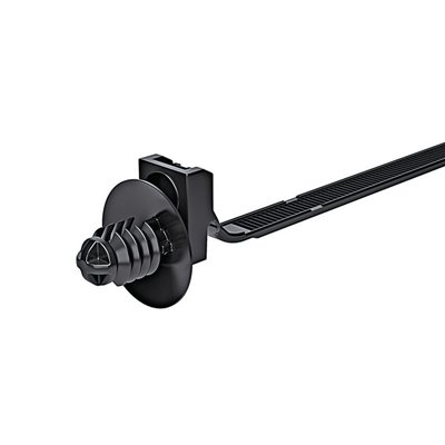 Opaska kablowa mocująca OS160FT6HEX-PA66-BK HellermannTyton, czarna, 500 szt.