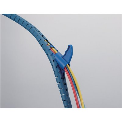 Cable cover HWPPMC20-PP/SS-BU HellermannTyton, blue, 25m