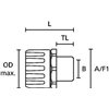 Conduit fitting HelaGuard HG67-S-M63 HellermannTyton