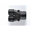 Y-Connector Helaguard HG28-Y21-PA66/TPE-BK HellermannTyton, black, 3 pcs.