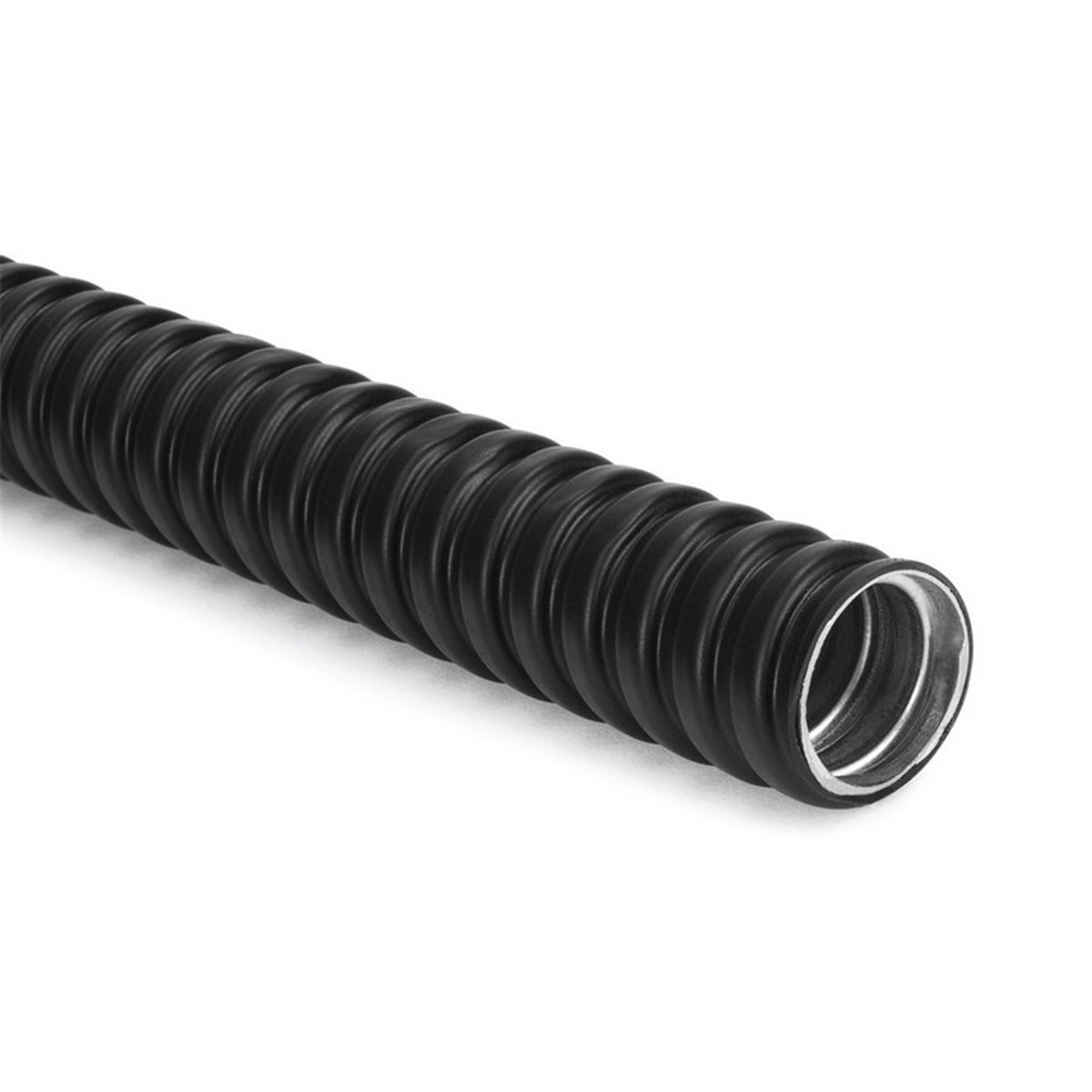 Galvanised steel conduit with PVC coating PCS12-GS/PVC-BK HellermannTyton, ⌀12mm, black, 50m