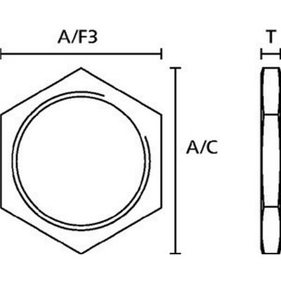 Locknut HelaGuard ALNPB-M16 10pcs. HellermannTyton