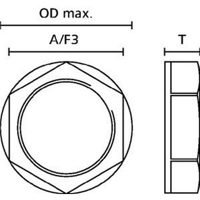 Locknut PA6.6 do rur HelaGuard ALPA-PG7 10pcs. HellermannTyton