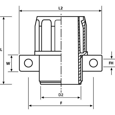 Conduit fitting FlexiGuard FG36-UH 10pcs. HellermannTyton