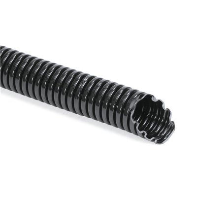Corrugated protective conduit Isolvin IWS10-PA6 HellermannTyton, black, 50m