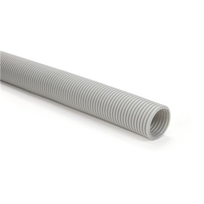 Corrugated protective conduit Isolvin IWS17-PE-GY HellermannTyton, grey, 50m