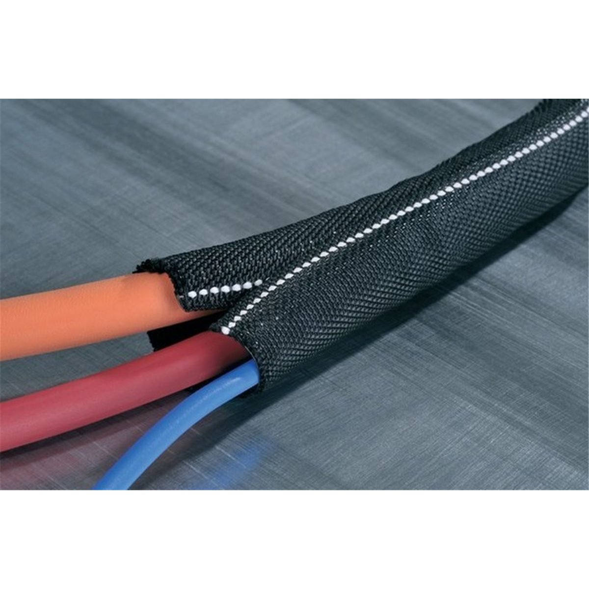 Braided sleeve Helagaine Twist-In-FR-08-PET 100m HellermannTyton