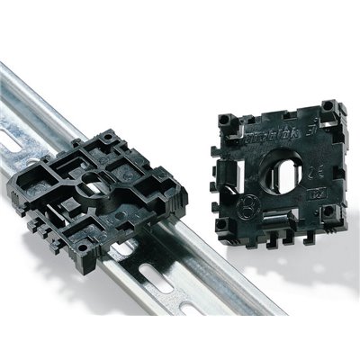 Fixing block for mounting rail HTWD-RB-PA66-BK HellermannTyton, 25 pcs.