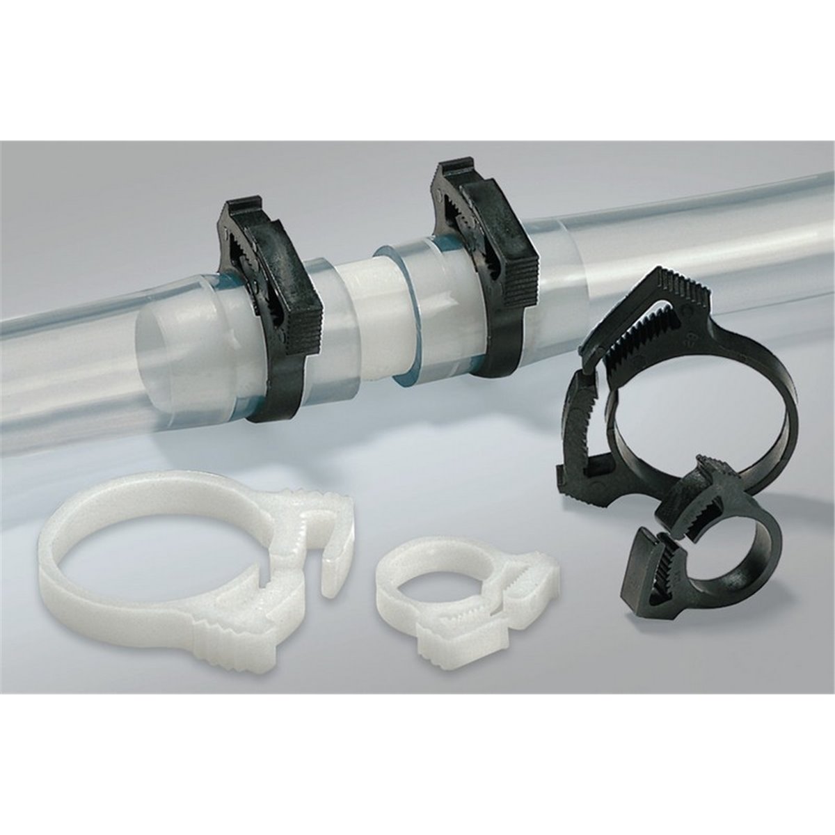 Plastic hose clamp SNP2(E)-POM-NA HellermannTyton, natural, 500 pcs.