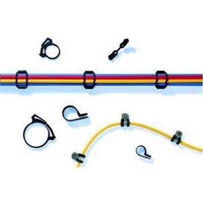 Plastic hose clamp SNP1-PA66GF13-BK 100pcs. HellermannTyton