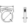 Plastic hose clamp SNP1-PA66GF13-BK 100pcs. HellermannTyton
