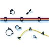 Plastic hose clamp SNP7-PA66GF13-BK 100pcs. HellermannTyton