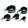 Fixing P-clamp ALU5C-AL/CR-BK HellermannTyton, black, 100 pcs.