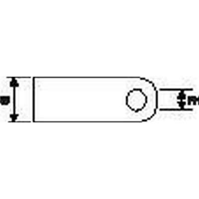 Fixing P-clamp H2P-HS-BK 100pcs. HellermannTyton