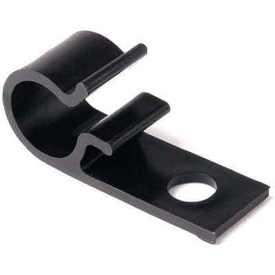 Cable clip for screw fixation 8D15-POM-BK HellermannTyton, black, 200 pcs.