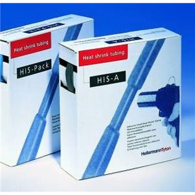 Heat shrinkable tubing 2:1 HIS-PACK-1,2/0,6-CL HellermannTyton