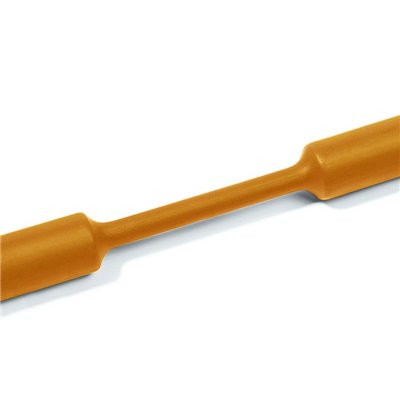Heat shrinkable tubing 2:1 TF21-4.8/2.4-PO-X-OG HellermannTyton, orange, 75m
