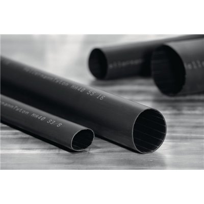 Heat shrinkable tubing adhesive lined 3.5:1 HA40-75/22-PO-X-BK HellermannTyton, black, 2m