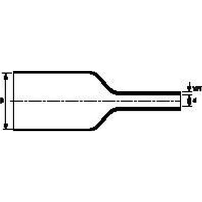 Heat shrinkable tubing 3,5:1 HU47-19/6 40pcs. HellermannTyton