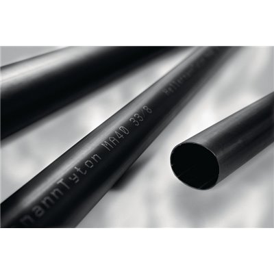 Heat shrinkable tubing adhesive lined 4:1 MA40-12/3-PO-X-BK HellermannTyton, black, 10 pcs.