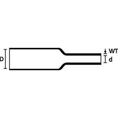 Heat shrinkable tubing 3:1 TF34-1,5/0,5-POX-CL 300m HellermannTyton