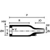 Heat shrinkable moulded shape 157-62-HW21 VG 95343 T29 B 006 A HellermannTyton