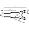 Heat shrinkable moulded shape 204-1-G VG 95343 T08 C 003 A HellermannTyton