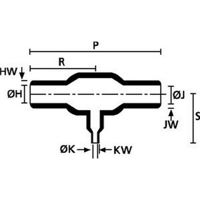 Heat shrinkable moulded shape 1203-1-HW21 VG 95343 T30 A 001 A HellermannTyton